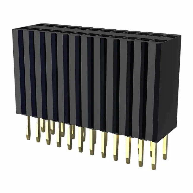 1.27x2.54mm ceanntásc baineann amháin díreach