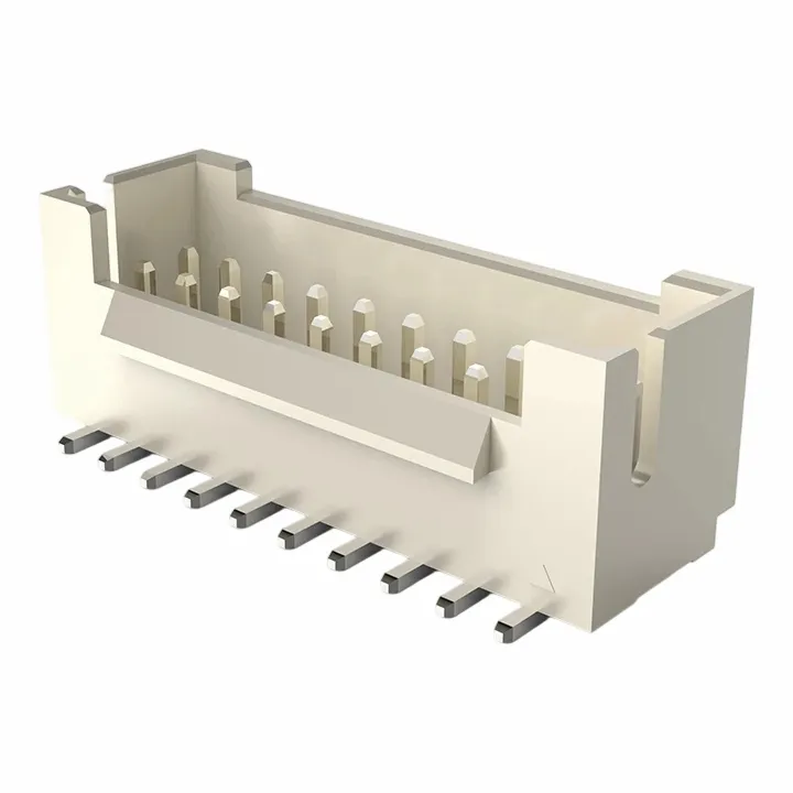 2.0mm Wafer Iontrála Taobh Sraith Aonair SMD