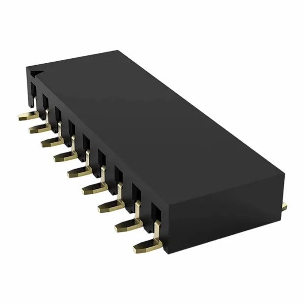 2.54mm header baineann iontráil taobh amháin as a chéile smt u cineál