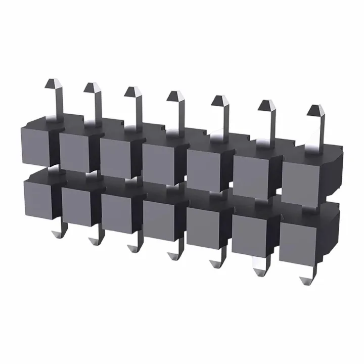 5.08mm header bioráin dhé -phlaisteach amháin díreach